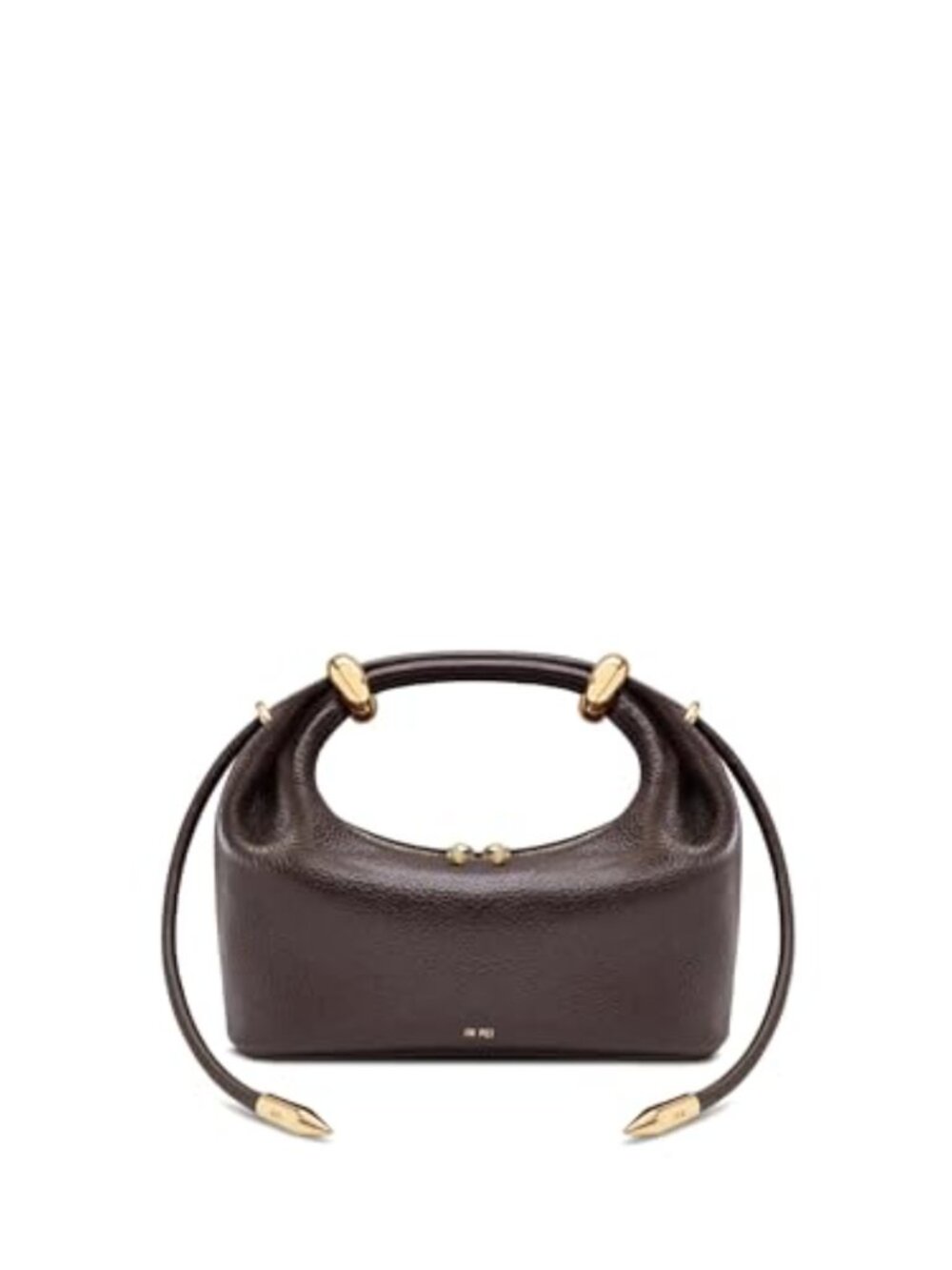 JW PEI Ellie Vegan Leather Top Handle Bag Embellished Metal Ring Crossbody